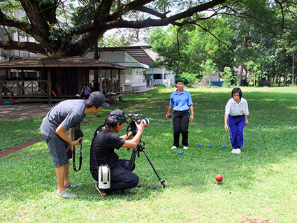 ภาพคณะสเปเชียลโอลิมปิคไทย เข้ามาถ่ายทำ VDO