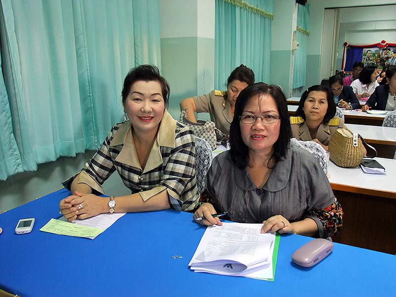 ภาพ คณะครู ที่เป็นกรรมการตัดสินการแข่งขันทักษะวิชาการร่วมประชุม